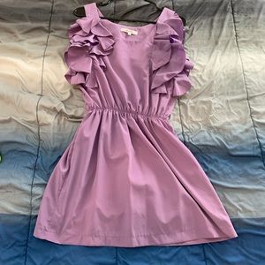 Purple ruffle dress